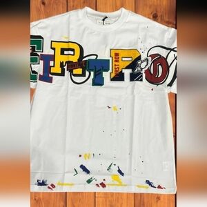 First Row Colorful Graphic Short Sleeve Tee